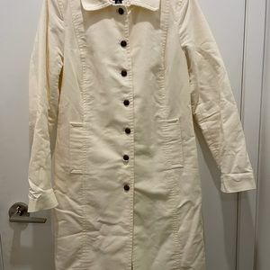 GAP, cream long sleeve, full lined, jacket